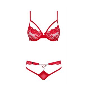 Ensemble lingerie "coeur" obsessive 829-set